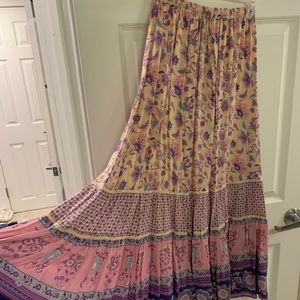 Spell & The Gypsy Collective Blue Moon Potrobello Road Maxi Skirt